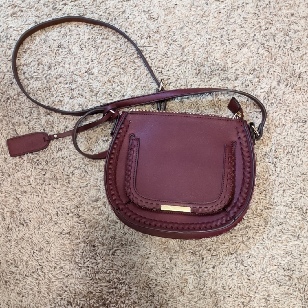 Sole Society Maroon Crossbody Bag